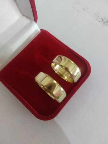 Par aliança moeda antiga noivado ou casamento 