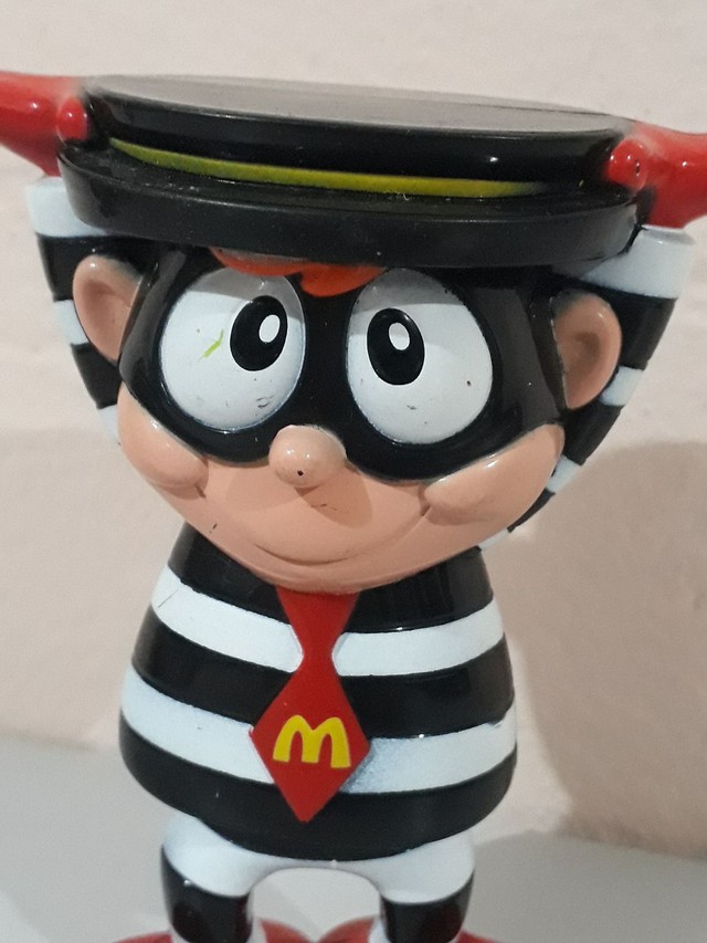 Boneco Papa Burguer balança a cabeça coleção Mcdonalds antiga como