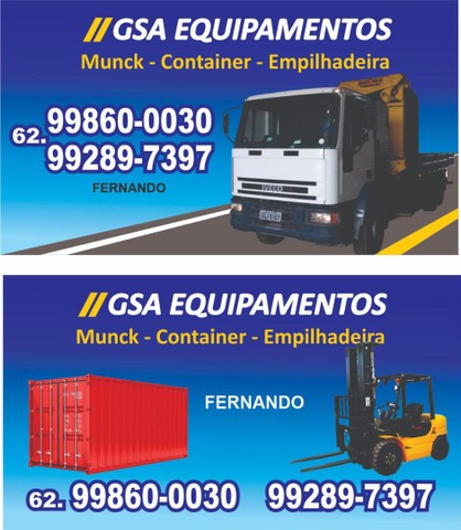 Munck - Container - Empilhadeira