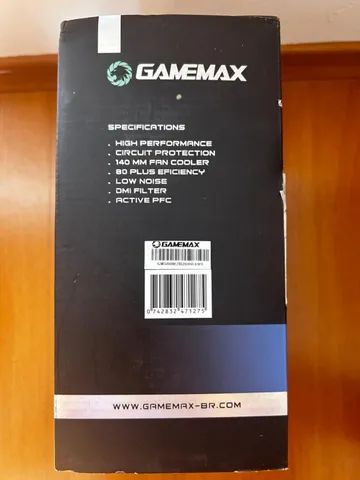 Fonte Gamer 500w Gamemax Gm-500 80 Plus Bronze - Desconto no Preço