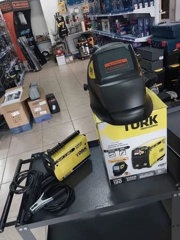 Combo Inversora de solda 180Amp e Máscara solar automático Tork(Loja/Novo) - Foto 5