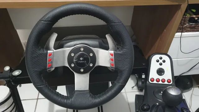 Volante Logitech G27 Completo + Suporte Cockpit Águia + Capa