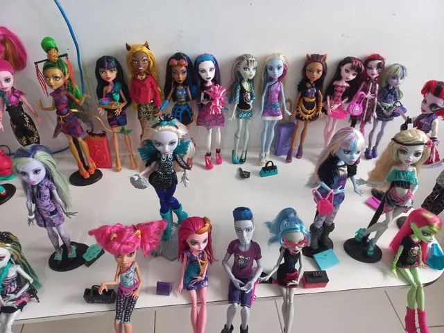 lote bonecas monster high ever after high e novi star