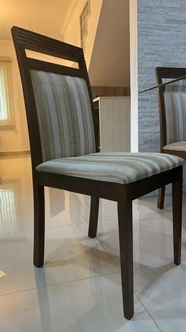 Conjunto sala de jantar 6 cadeiras - Imbuia - Foto 5