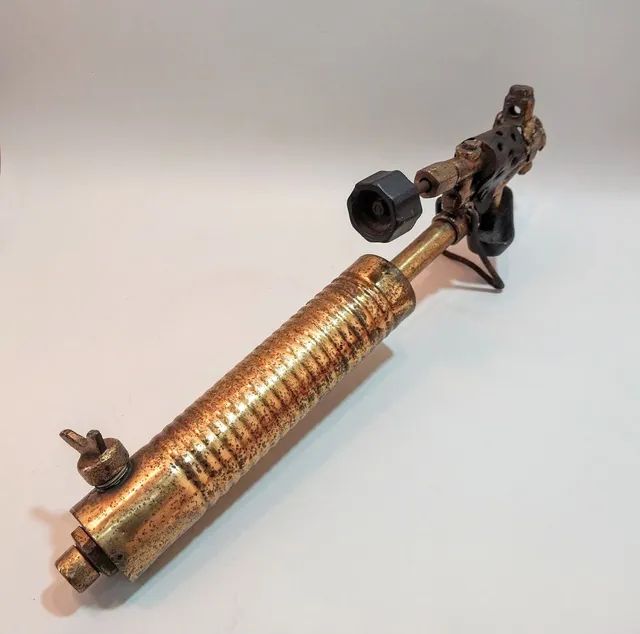 MAÇARICO  ANTIGO <br>MARCA GUALCO<br>N° 1 LATÃO  41x 13 x 9 cm - Foto 4