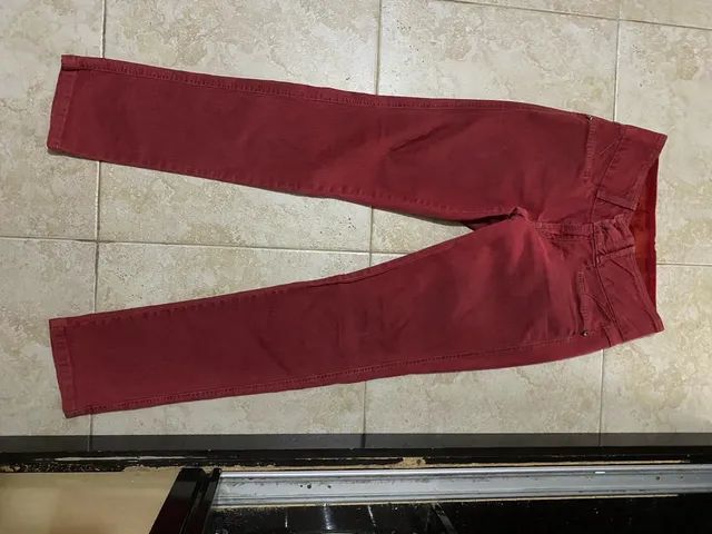 Calça Jeans Vermelha 44