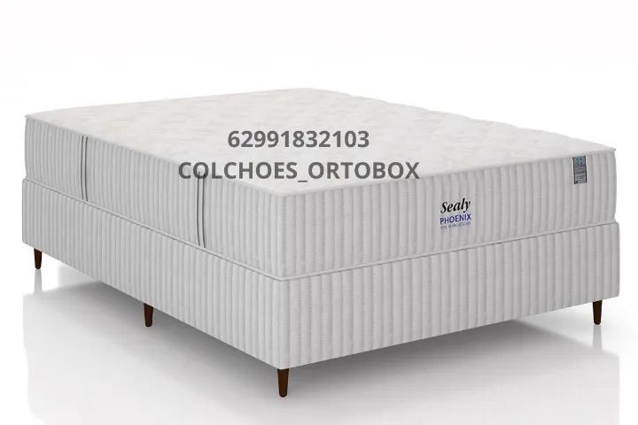 Base e Colchão Queen Size de espuma D33 e molas ensacadas