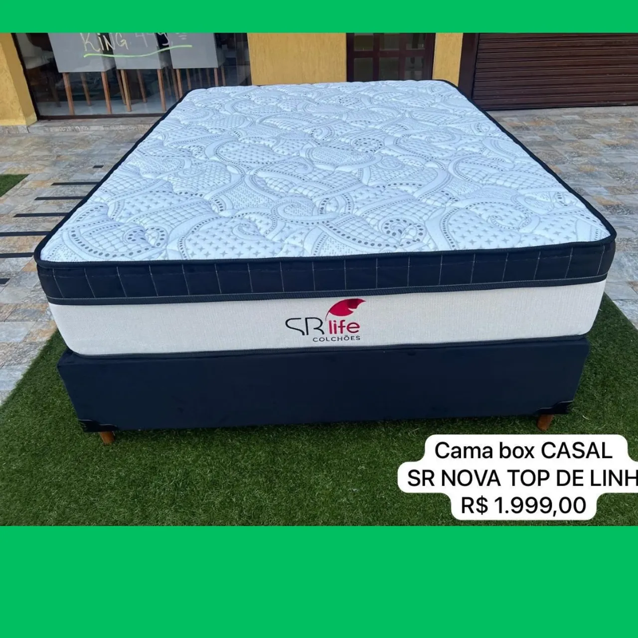 Cama Box de Casal Nova - Entregamos