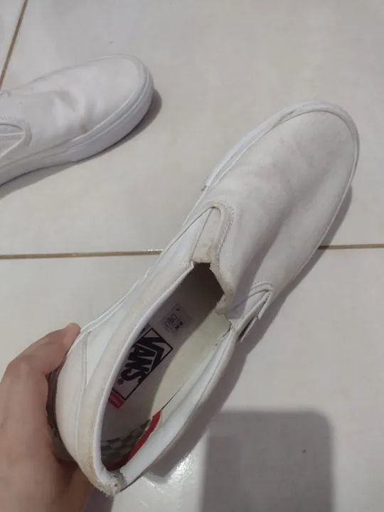Vans slip on branco hotsell