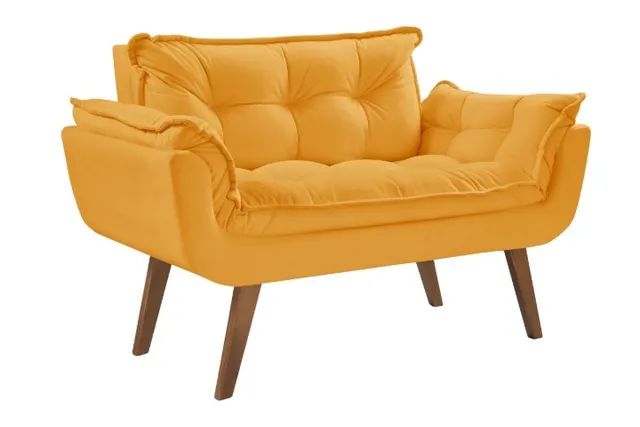 Poltrona Namoradeira Opalla Vel Inca 18 Amarelo 512 D Salla - Entrega Rápida!