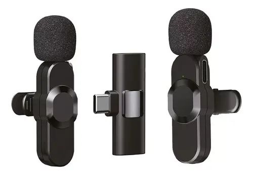 Microfone De Lapela Sem Fio Duplo Tipo C Onistek MC813 Loja Coimbra Computadores Entrega - Foto 2