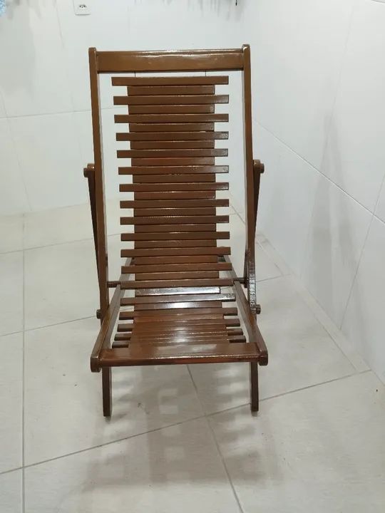 Cadeira de Madeira Dobrável - Foto 3