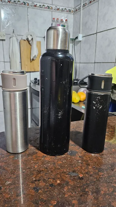 3 Garrafas Térmicas Pelo Preço de 1.