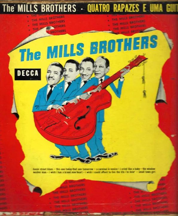 Vinil The Mills Brothers Quatro Rapazes e uma Guitarra