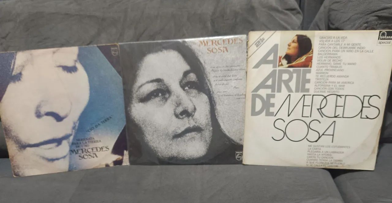 Lote de discos de vinil Mercedes Sosa