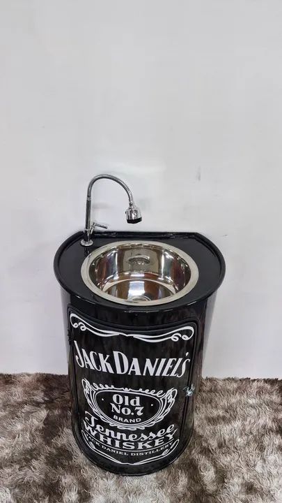Pia / lavatório de tambor personalizado  - Foto 4