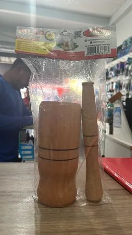 Pilão de madeira  - Foto 2