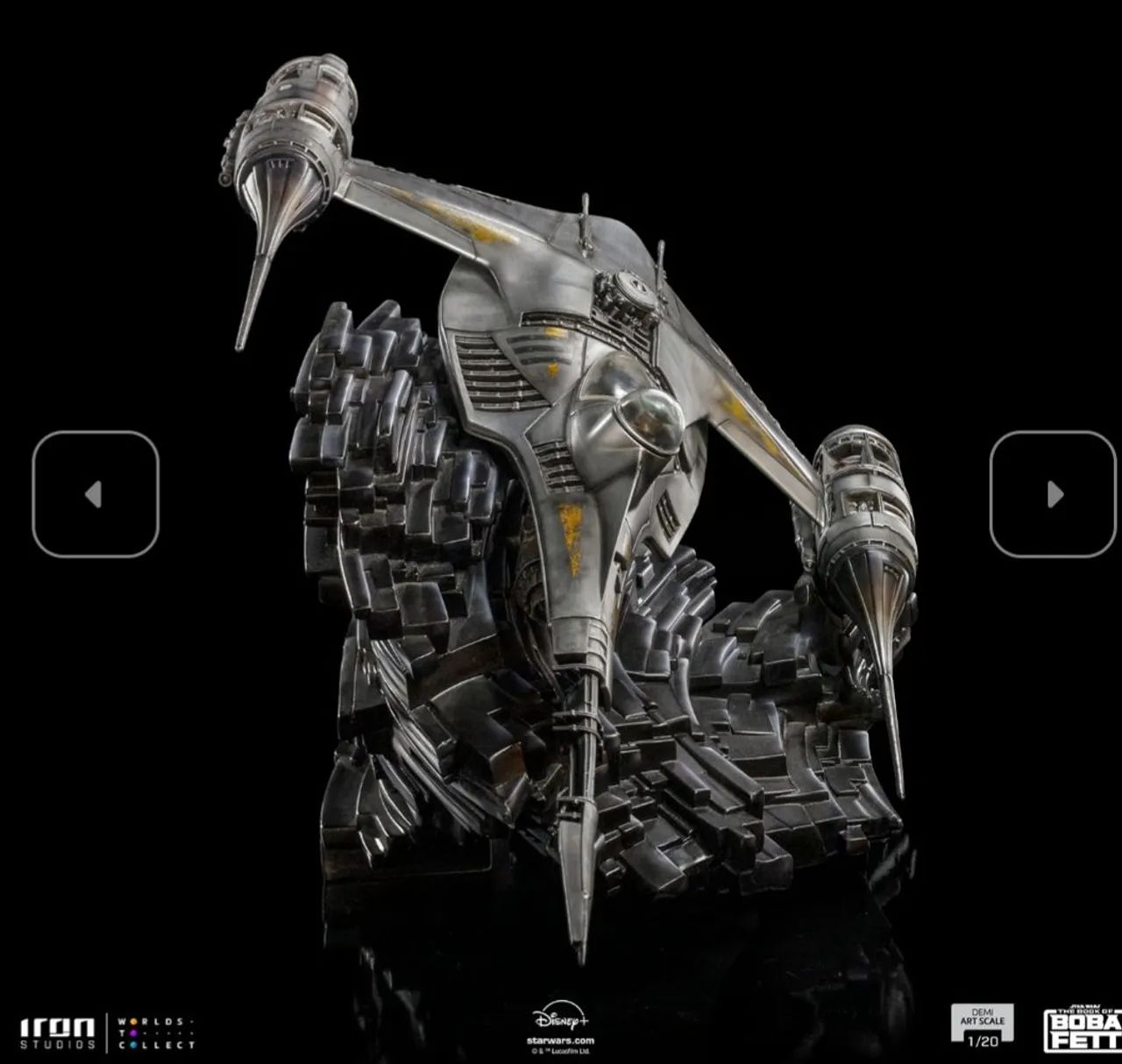 Mando Starfighter Star Wars Iron Studios - Foto 3