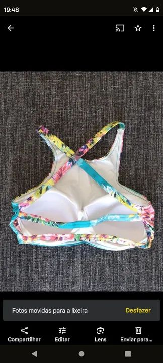 Top Cropped Floral biquíni  - Foto 2