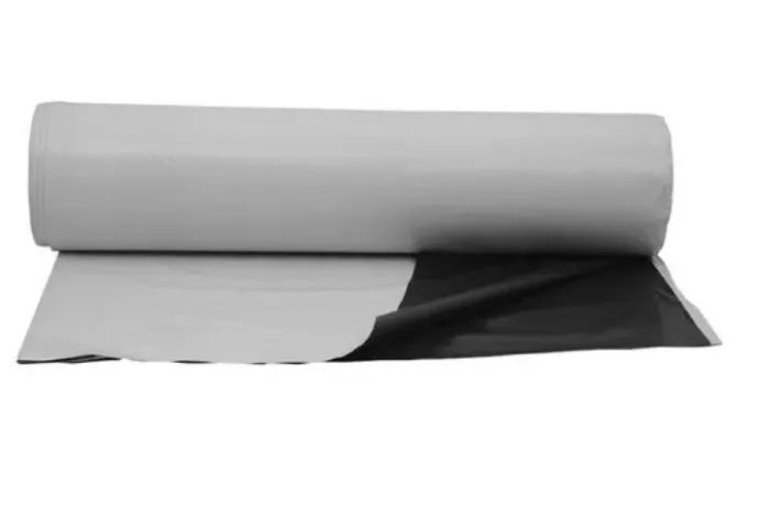 LONA PLASTICA PRETA/BRANCA PARA TANQUE PEIXE COM 200 MICRAS - Foto 2