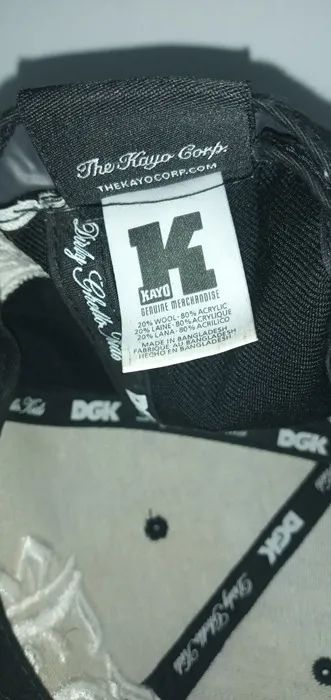 Boné preto letras bordadas DGK - Foto 3