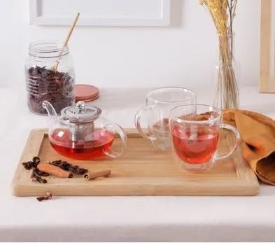 NOVO - Conjunto de Chá Double Bule 600 ml e Xícara 2 peças - La Cuisine - Foto 5