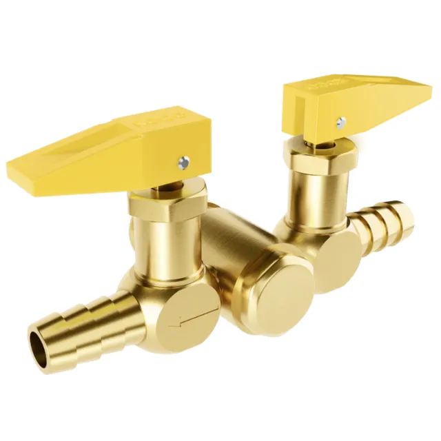 Registro corta fogo 1/2 npt (m) para saída dupla 3/8 tm pressão 7,0 bar - roco 2098