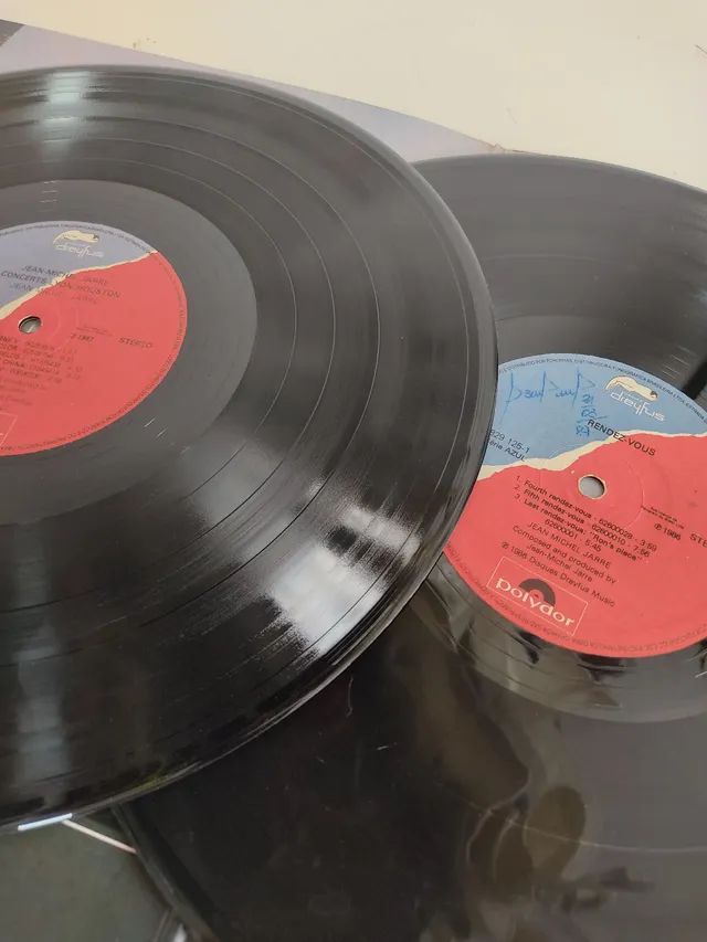 LP disco vinil Jean Michel Jarre - Concerts Lyon 1987 - Rendez Vous 1986 - Foto 6