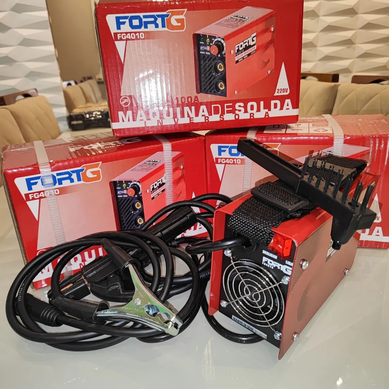 Máquina de Solda Inversora Fortg MMA 100A - Promoção  - Foto 3
