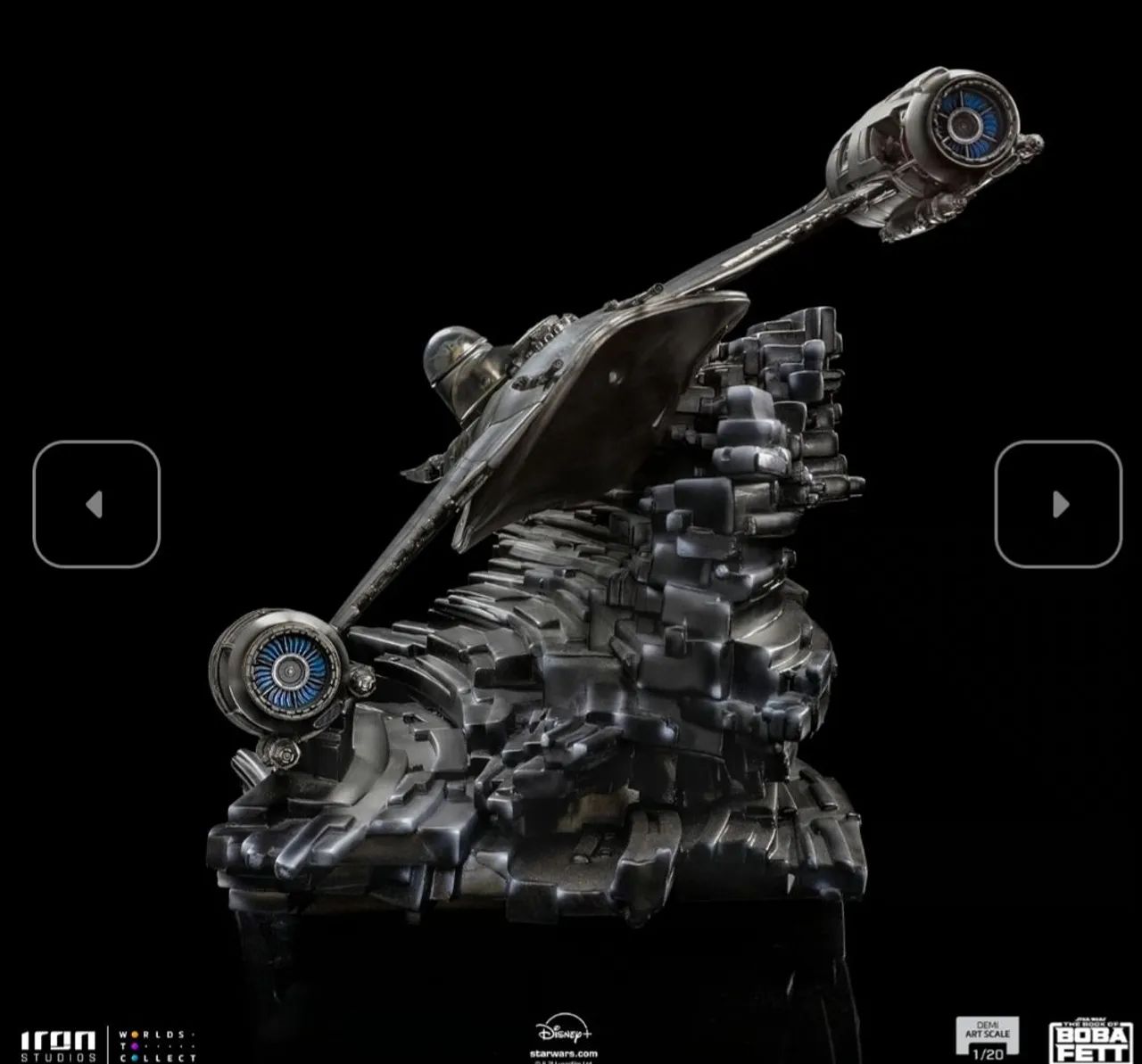 Mando Starfighter Star Wars Iron Studios - Foto 4