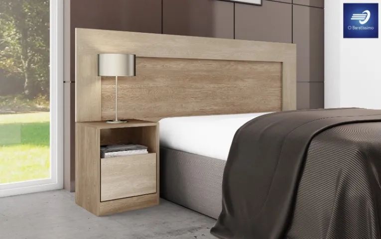 Cabeceira Casal com Criado com 1 Gaveta  - Foto 2