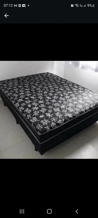 Cama Box Casal com Colchão Ortopédico