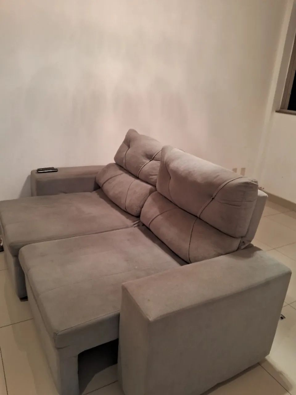 Sofá retrátil cinza64750751388290121