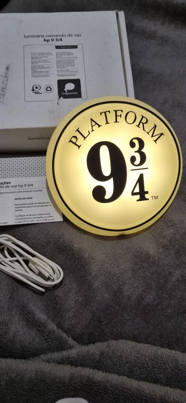 Luminária Plataforma 9 3/4 - Harry Potter - Imaginarium *ler descrição*
