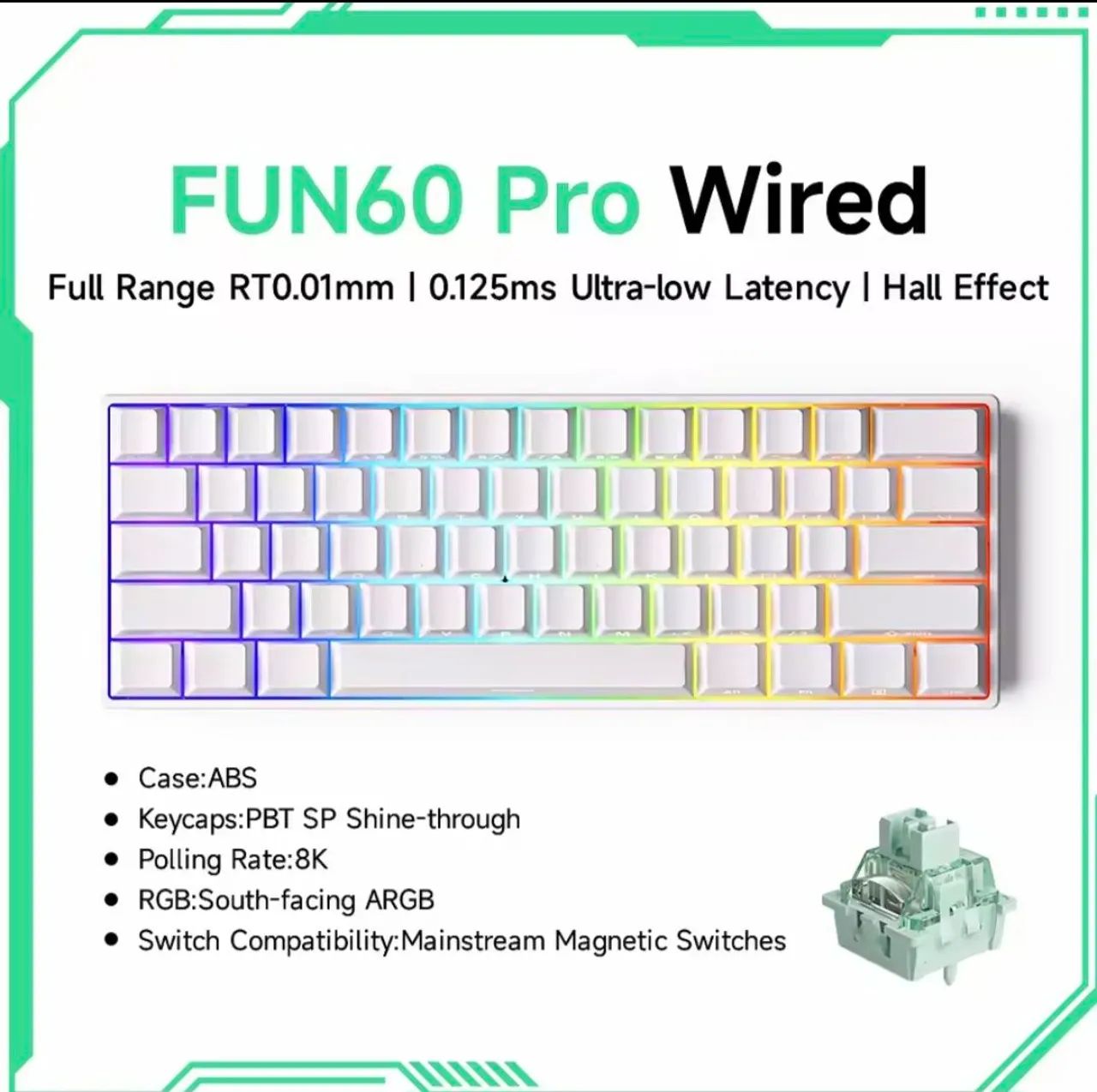 Teclado FUN60 PRO wired - Foto 3