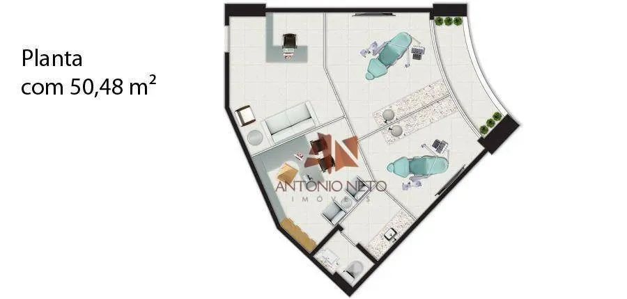 Sala à venda, 34 m² por R$ 613.133 - Bs tower - Fortaleza - Foto 5