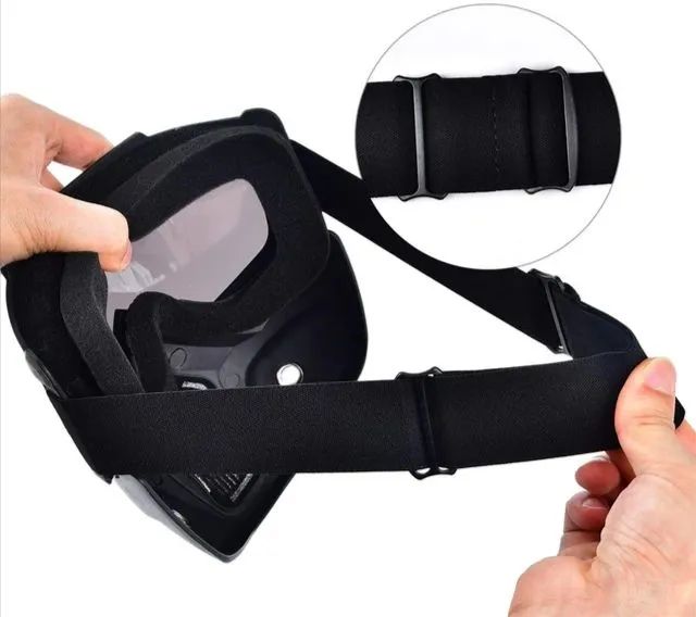 Óculos de Segurança com Máscara para Motociclista - Foto 5