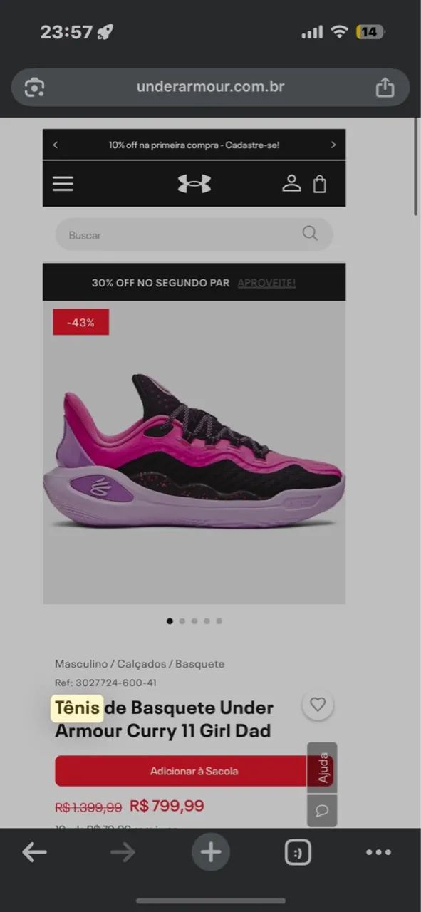Tênis Under Armour CURRY 11 - Foto 4