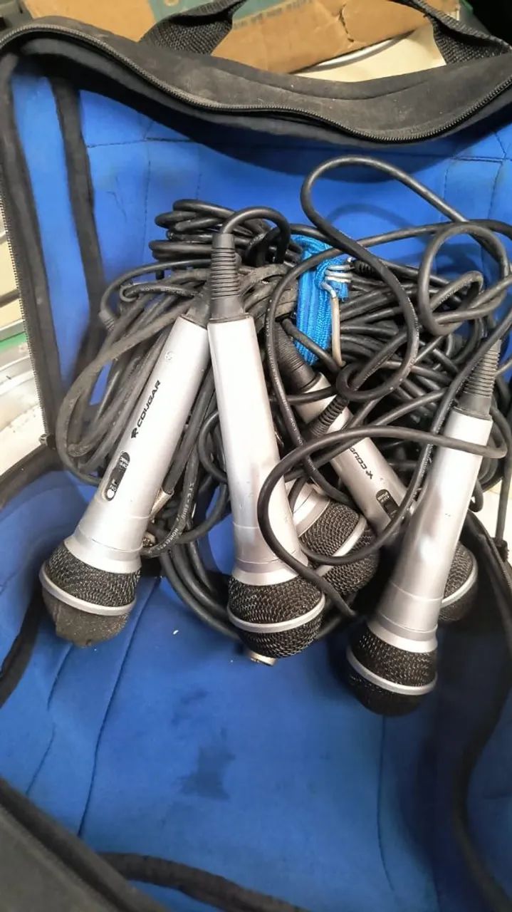 Combo de microfones em diversos modelos e qualidades 