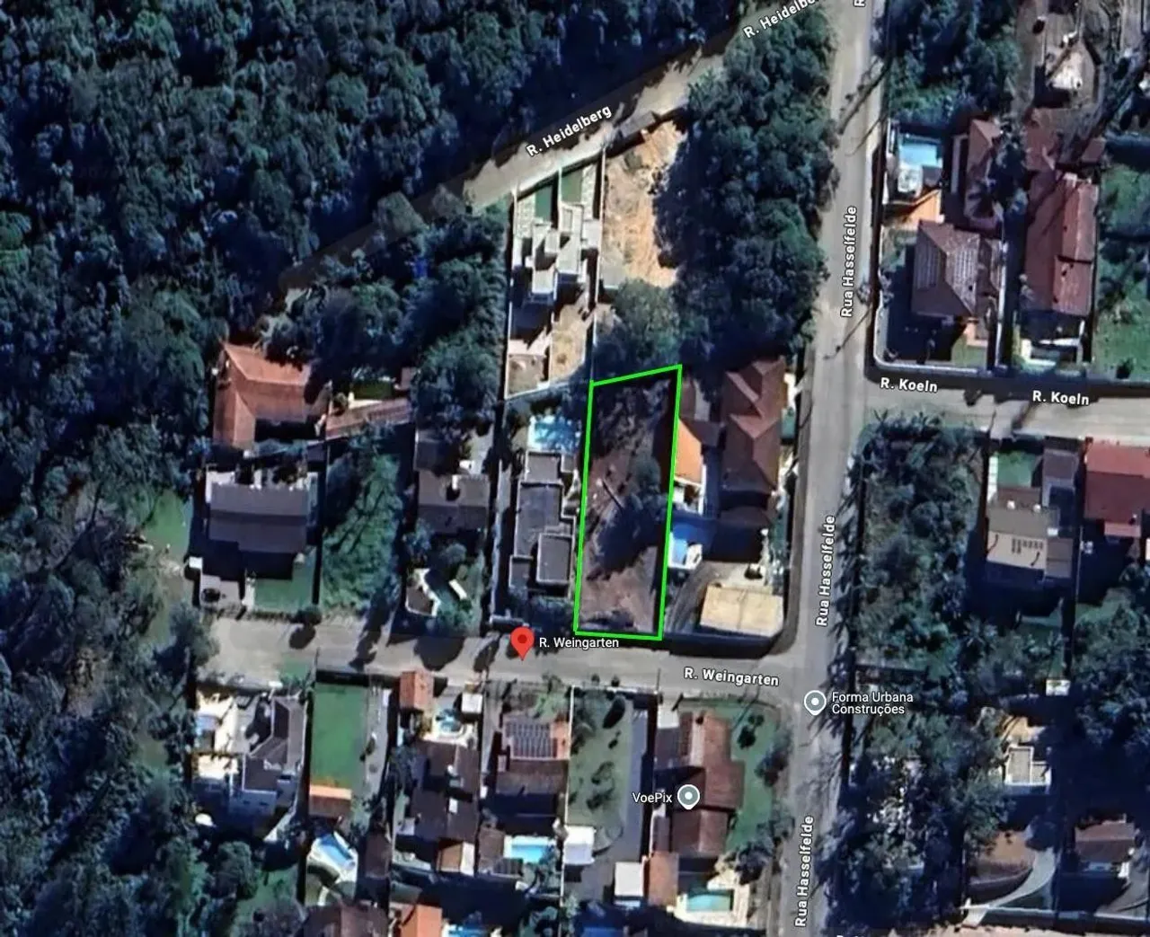 Terreno no portal da saxônia, localizado no Bairro Ponta Aguda - Blumenau/SC