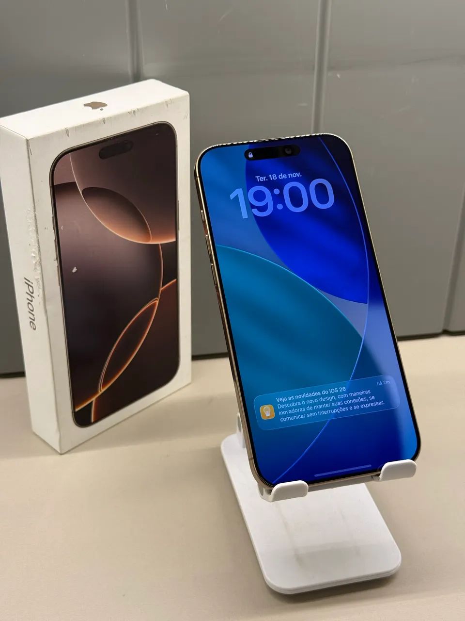 iPhone 16 pro Max 256gb Desert Bateria 100% Semi Novo | Loja