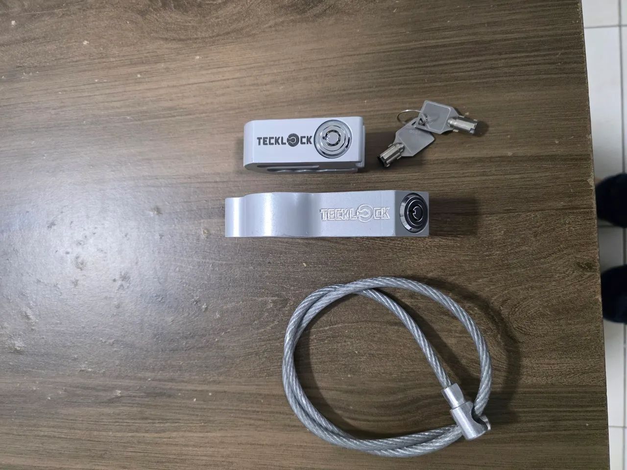 Trava anti-furto para bicicleta ou moto TEKKLOCK