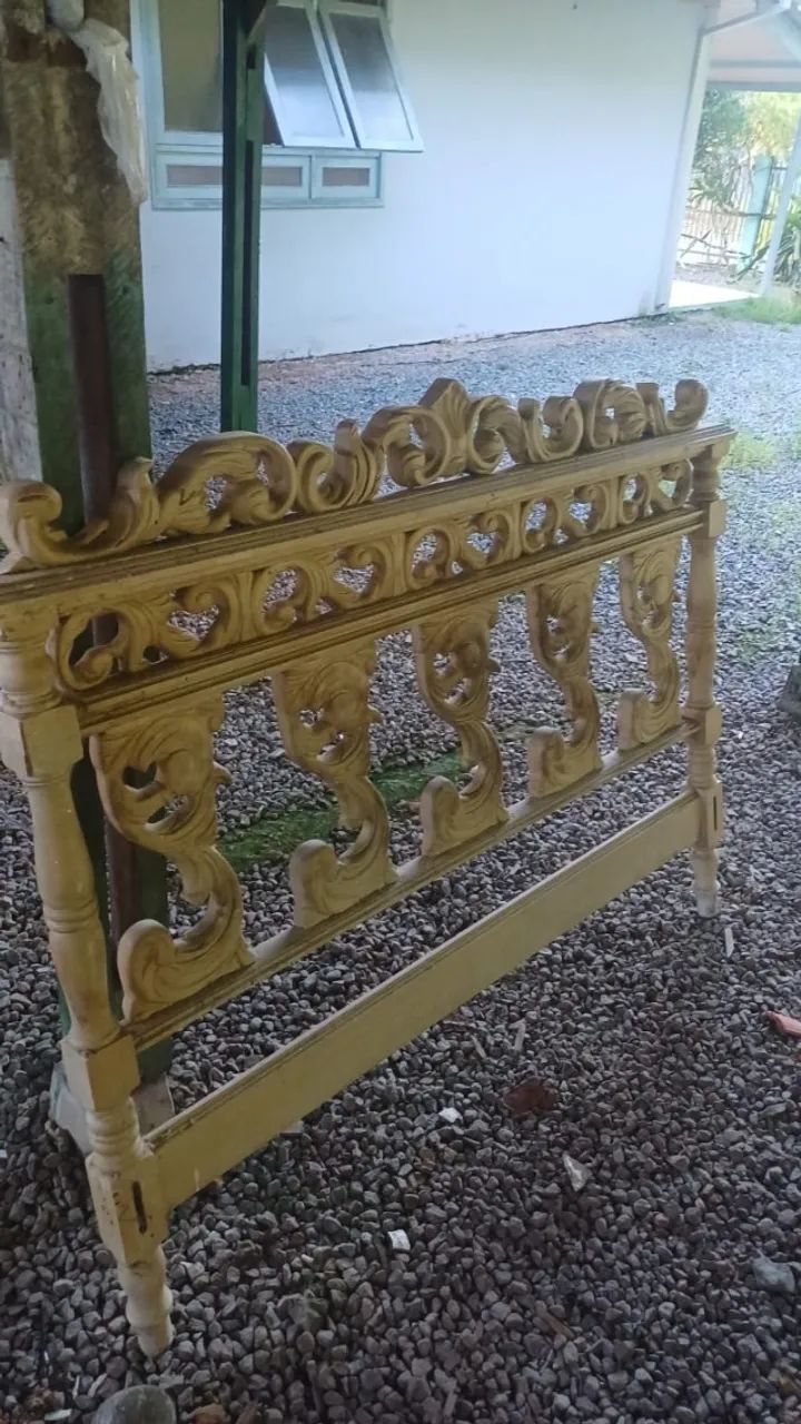 Cabeceira de cama antigo rustico - Foto 3