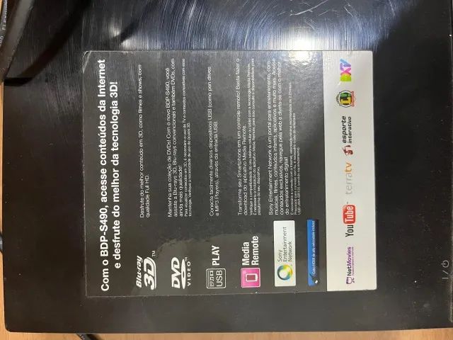 Blue-Ray 3d SONY BDP-S490 - USADO - GRANDE PROMOÇÃO PARA VENDER LOGO - Foto 3