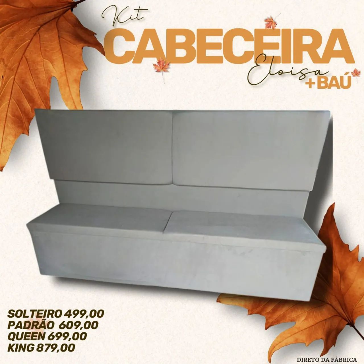 Kit Cabeceira + Baú MDF - Foto 4