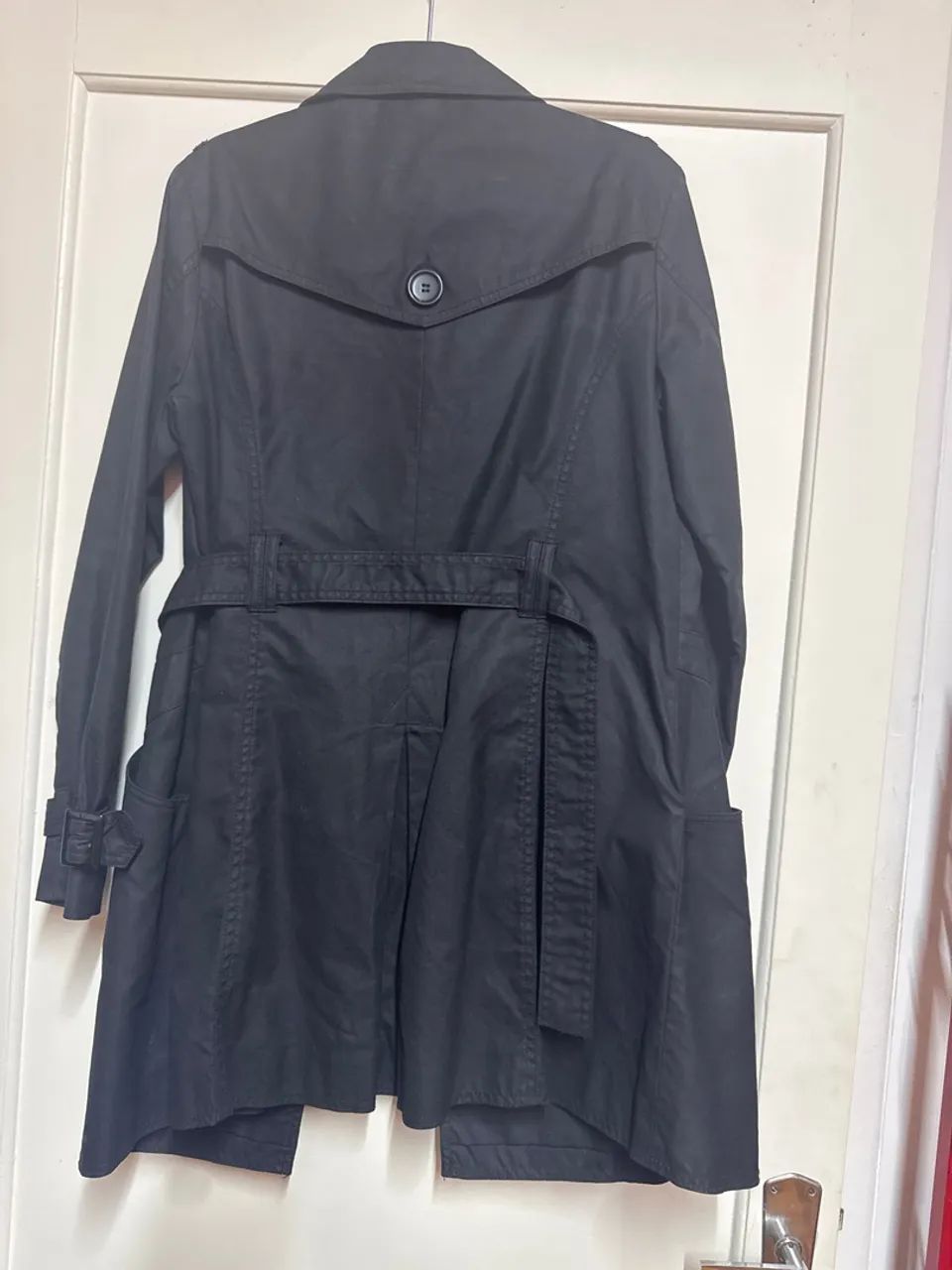 Trench Coat Preto Elegante feminino  - Foto 3