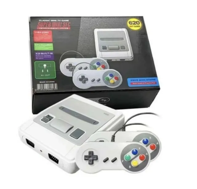 Oferta Video Game Super Mini 620 Jogos Retro 8 Bits 2 Controles Nitendo