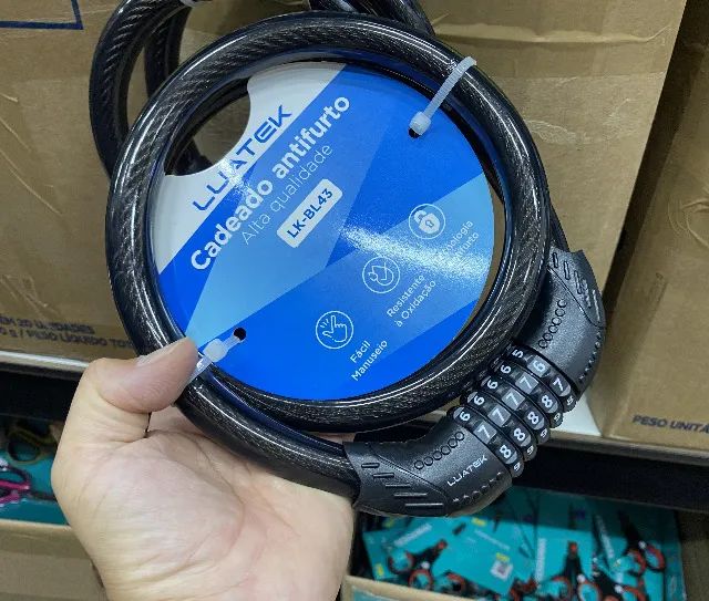 Carrente Cadeado Antifurto Luatek LK-BL43 - Alta Qualidade