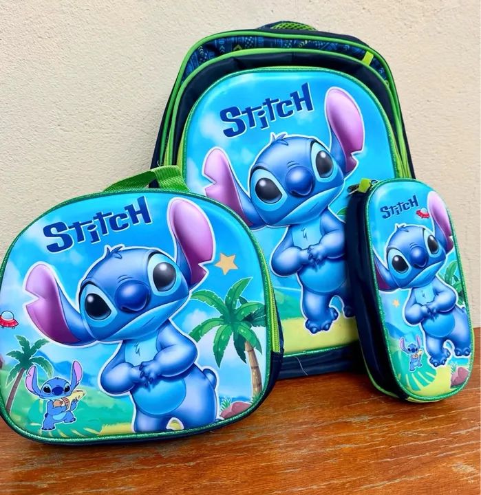 Conjuntos de Mochila Escolar Stitch - Infantil / 3 - Foto 2