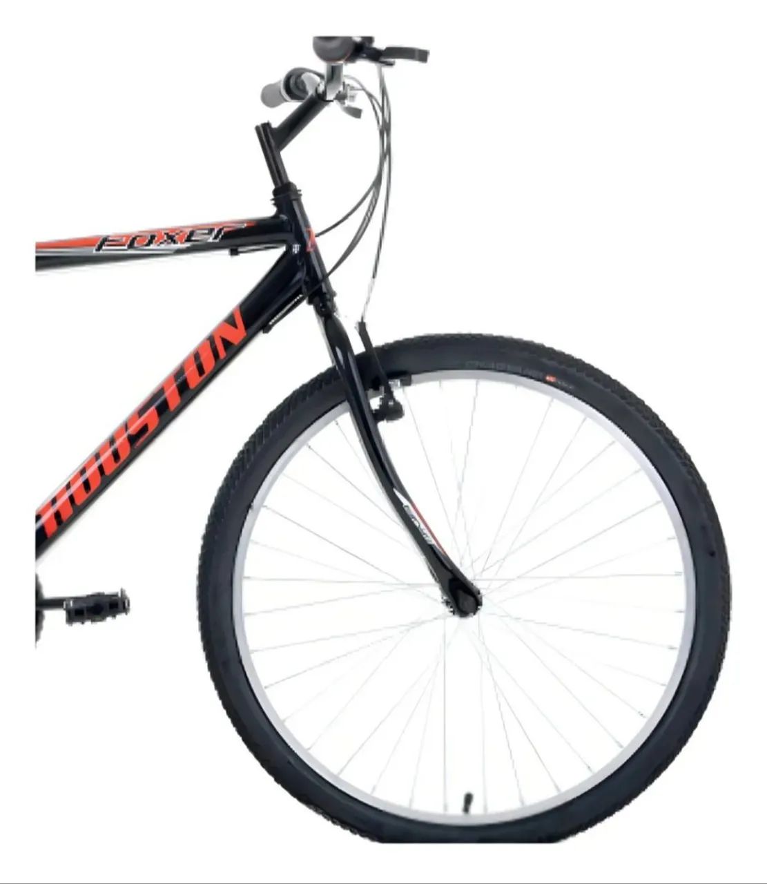 Bicicleta Houston Aro 26 21 Marchas Foxer Hammer Preto/Vermelho - Foto 2